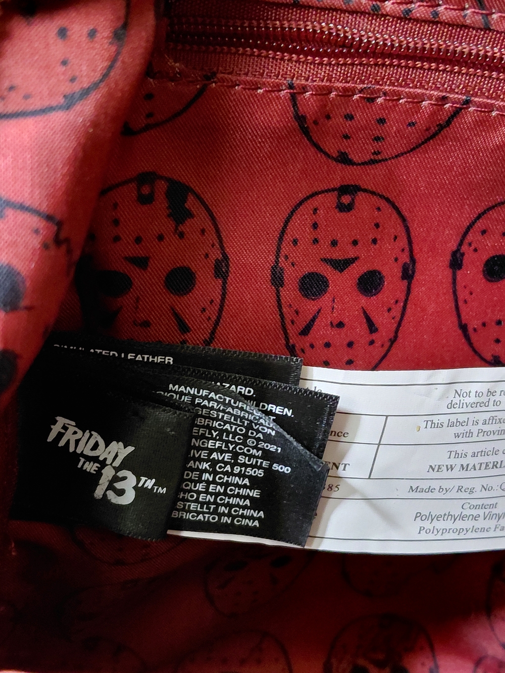 Loungefly Friday the 13th Jason Mask Mini Backpack - Picture 15 of 16